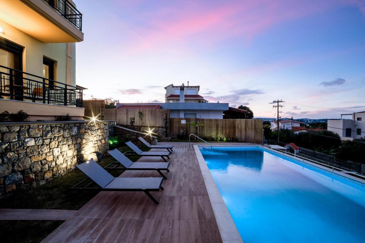 Siena Pool Villa Koskinou  ภายนอก รูปภาพ